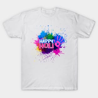 Colorful Splashes For Holi T-Shirt